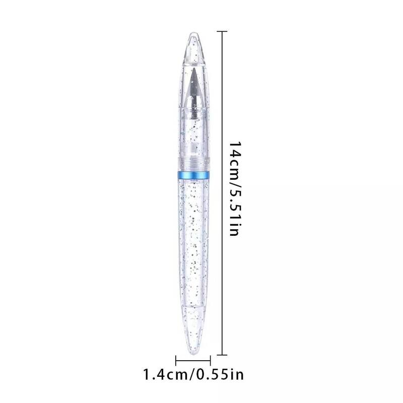 Unlimited Writing Inkless Pen HB Eternal Pencil Acrylic Codiaeum Penholder No Dirty Erasable Drawing Office School Supplies