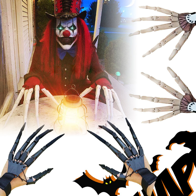 هالوين مفصلية إصبع ملحقات شيطان مخالب الطرف الديكور لعبة هالوين ألعاب احتفالات دروبشيبينغ