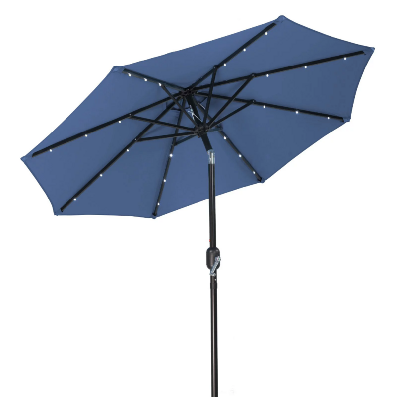 7 'مظلة فناء LED الشمسية بواسطة ابتكارات العلامات التجارية (أزرق)