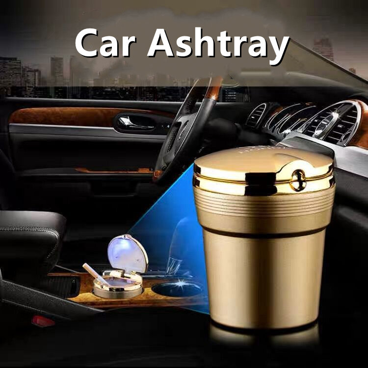 العالمي منفضة سجائر السيارة مع أضواء Led مع غطاء الإبداعية شخصية مغطاة سيارة داخل السيارة متعددة الوظائف لوازم السيارات جديد