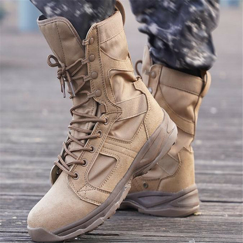 الصيف هايت علوي أحذية قتالية الرجال خفيفة الوزن العسكرية القوات الخاصة التكتيكية أحذية أحذية قتالية أحذية التنزه