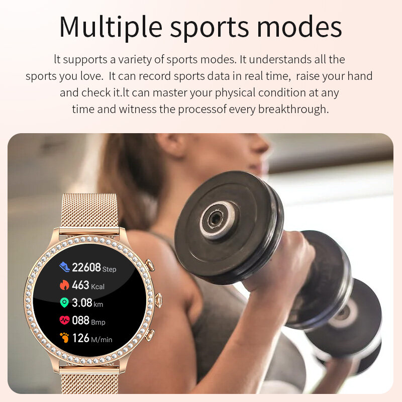 LIGE موضة جديدة ساعة ذكية السيدات بلوتوث دعوة ضغط الدم DIY بها بنفسك مخصص الهاتفي الرياضة سوار مقاوم للماء الرجال النساء Smartwatch