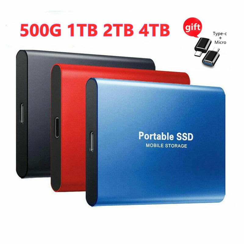 SSD Hard Drive High Speed Mobile Solid State Drive 2TB 16TB Large Capacity Computer Portable TYPE-C For Laptops Storage Device
