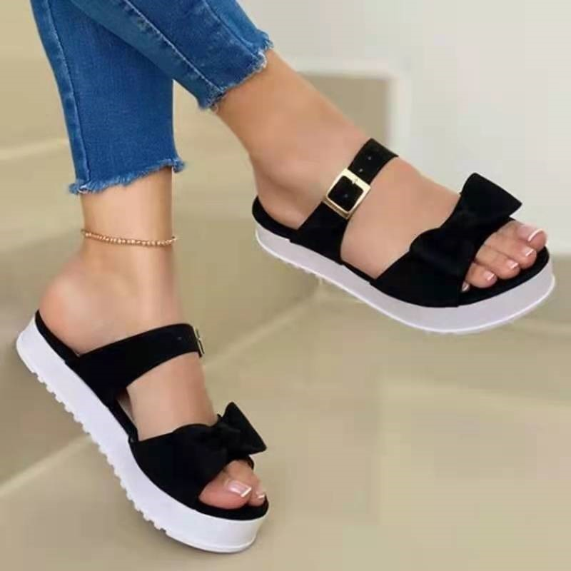 Shoes 2022 New Sandals Women Thick Bottom Sandals Woman Sexy Walking Shoes Slip On Sandals Ladies Soft Footwear Female Slipper