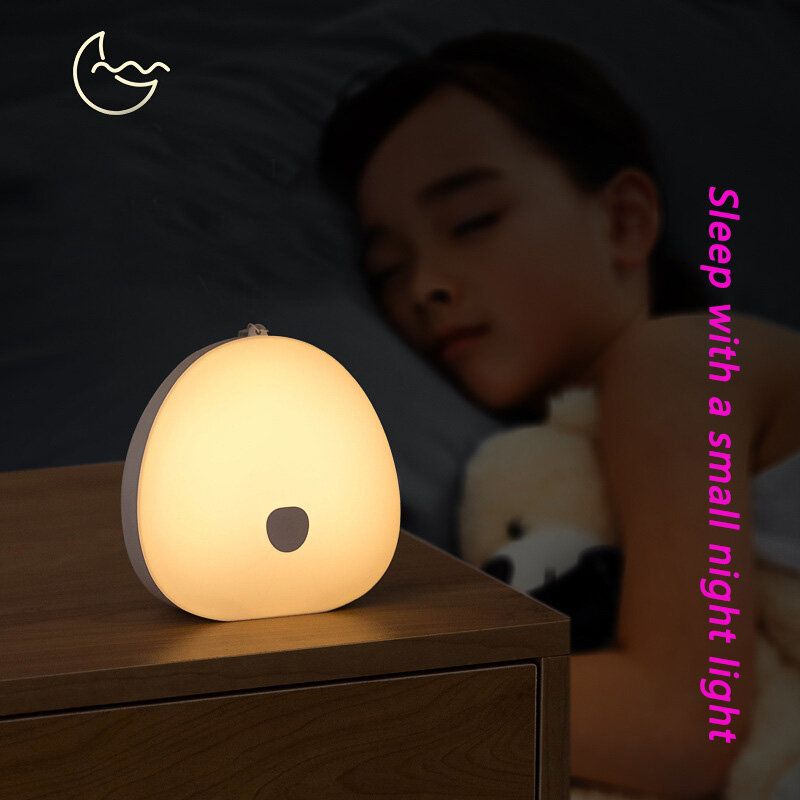 Led ليلة ضوء رمادي/وردي اللمس USB شحن مصباح الليل للأطفال أطفال الأم مطبخ فتاة هدية غرفة نوم الطفل