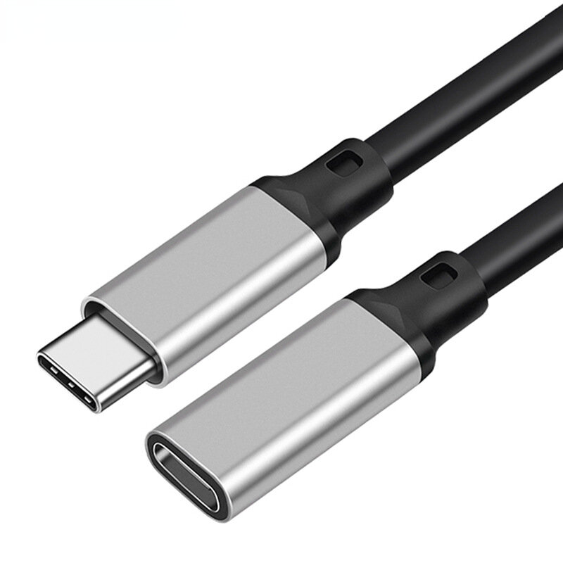 USB C نوع C تمديد كابل ذكر إلى أنثى USB 3.2 بيانات تهمة محول ل ماك بوك برو نوع الهاتف USB C بيانات شحن كابل 1 متر