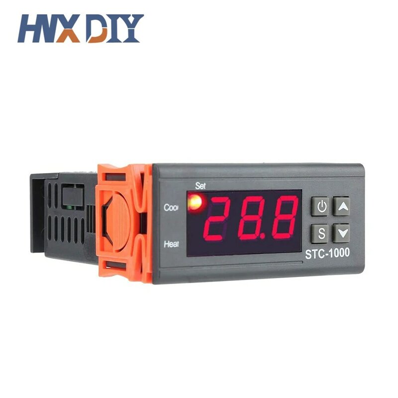 STC-1000 STC 1000 LED ترموستات رقمي للحاضنة متحكم في درجة الحرارة منظم الحرارة التتابع التدفئة التبريد 12 فولت 24 فولت 220 فولت