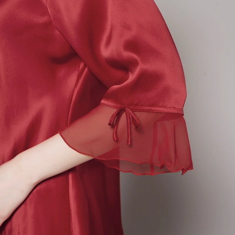 100 بيجامة من الحرير مجموعة النساء الفاخرة الطبيعية الإناث السراويل ملابس خاصة الملابس النسائية شحن مجاني