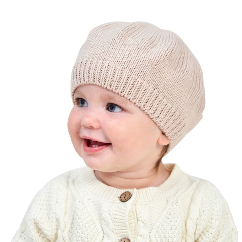 قبعة شتوية لطيفة للأطفال مناسبة للخريف/الشتاء قبعات أطفال بلون سادة قبعات دافئة برعم قبعة صوف للأطفال ملحقات للأطفال حديثي الولادة