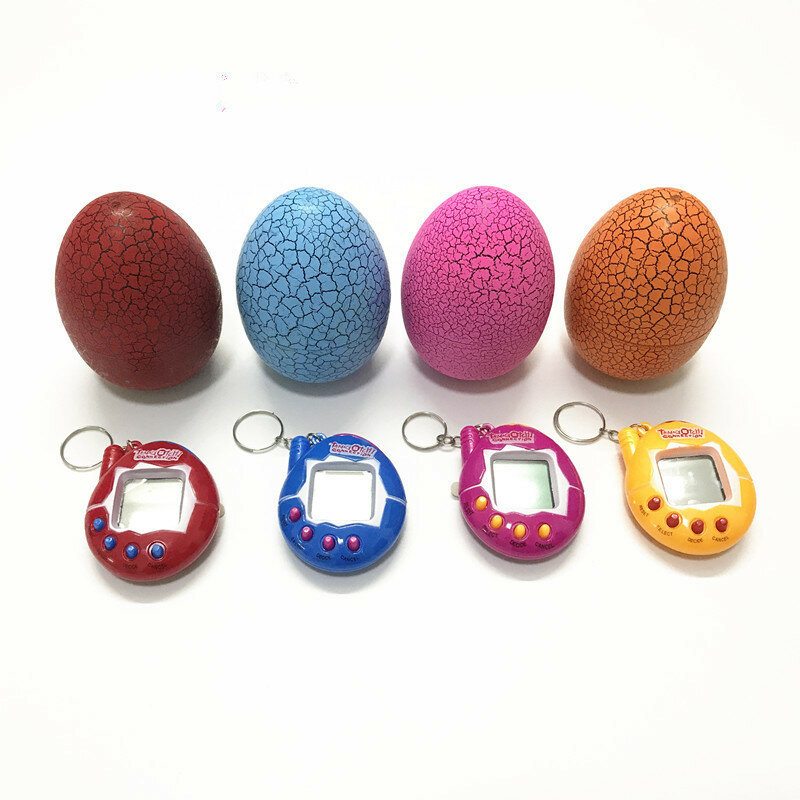 بهلوان بيضة ديناصور متعدد الألوان الظاهري سايبر الرقمية لعبة الحيوانات الأليفة لعبة Tamagotchis الرقمية الالكترونية E-Pet هدية الكريسماس