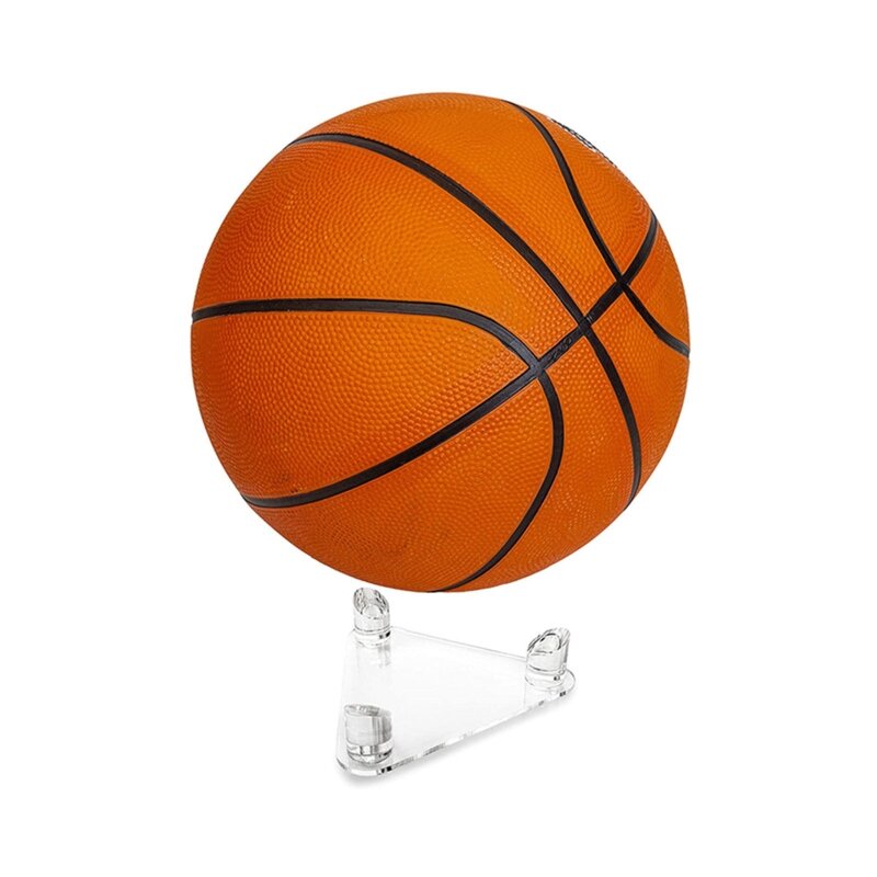 Clear Ball Stand Holder Acrylic Display Stand Autographed Ball Memorabilia Display Rack Basketball Football Holder