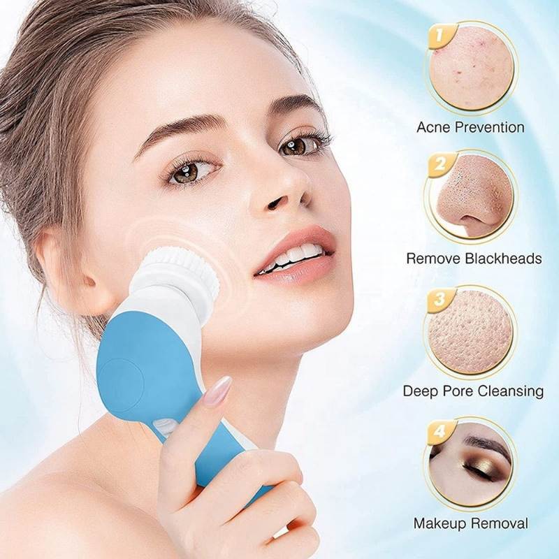 2020 مقاوم للماء المحمولة الكهربائية المطهر قابلة للشحن سونيك جهاز تنظيف الوجه فرشاة تنظيف الوجه