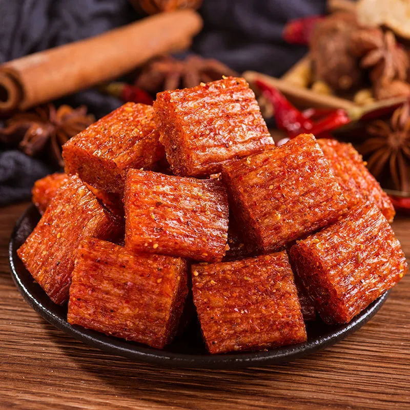 50 قطعة وجبات خفيفة صغيرة نباتي كبير سكين اللحوم صافي الأحمر شرائط حار عادية حار التعبئة والتغليف الصغيرة ، يمكن استخدام أدوات اللحوم