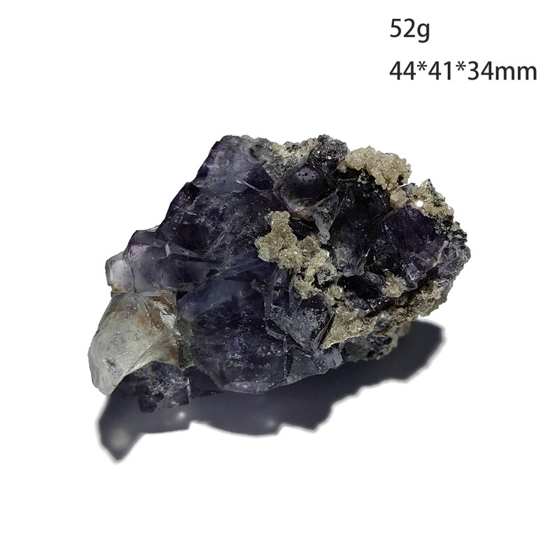 C3-6E 100% الطبيعية الأرجواني حجر فلوري لامع المعدنية كريستال عينة Yaogangxian الألغام هونان مقاطعة الصين