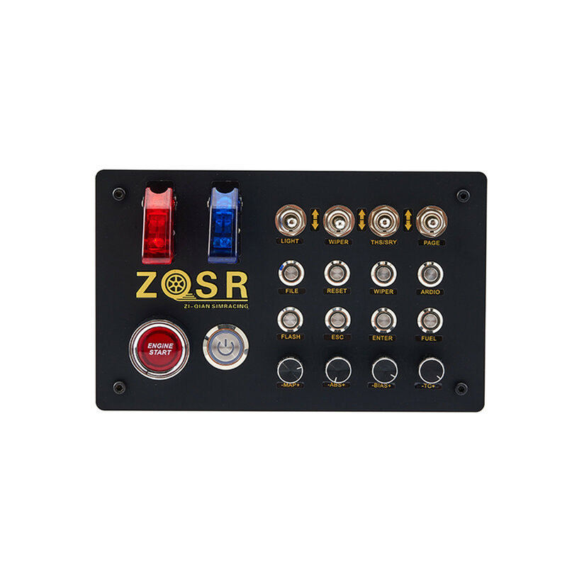 ZQSR الكمبيوتر USB يحاكي سباق السيارات صندوق التحكم المركزي صندوق زر التحكم متعدد الوظائف ل Fanatec Thrustmaster Simdid #1