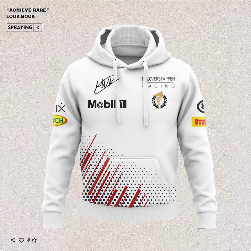F1 2022 السائقين بطل العالم تي شيرت ماكس تنفس المشجعين الخريف الشتاء جديد F1 القطبية سباق قميص الرجال هوديي عادية