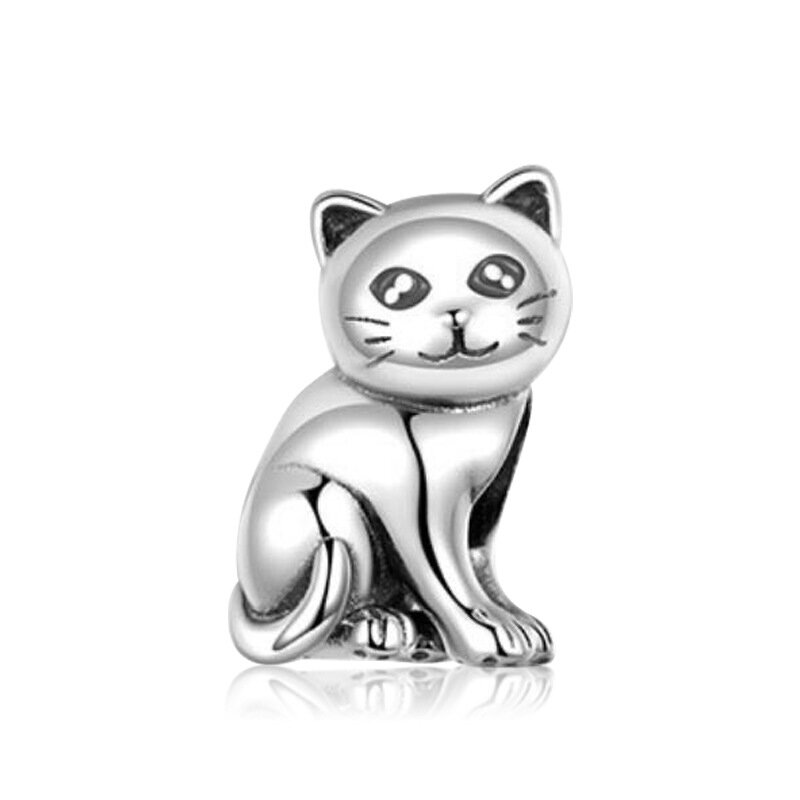 جديد موضة Charm الأصلي القط جرو البصمة الخرز صالح الأصلي باندورا السيدات سوار مجوهرات اكسسوارات هدية