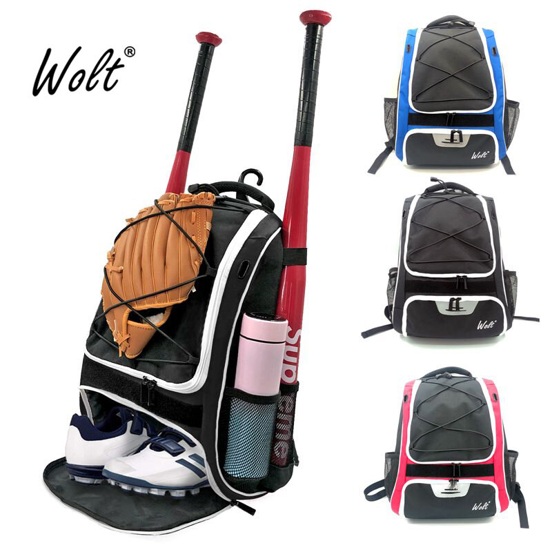 في الهواء الطلق الرياضة البيسبول على ظهره معدات البيسبول حقيبة التخزين مع مجموعة الأحذية