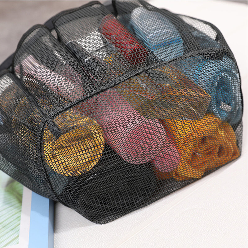 المحمولة شبكة حقيبة التخزين حقائب الشاطئ شفافة طوي سعة كبيرة حقيبة أحذية النساء الشاطئ السفر حمام المنظم حقيبة يد