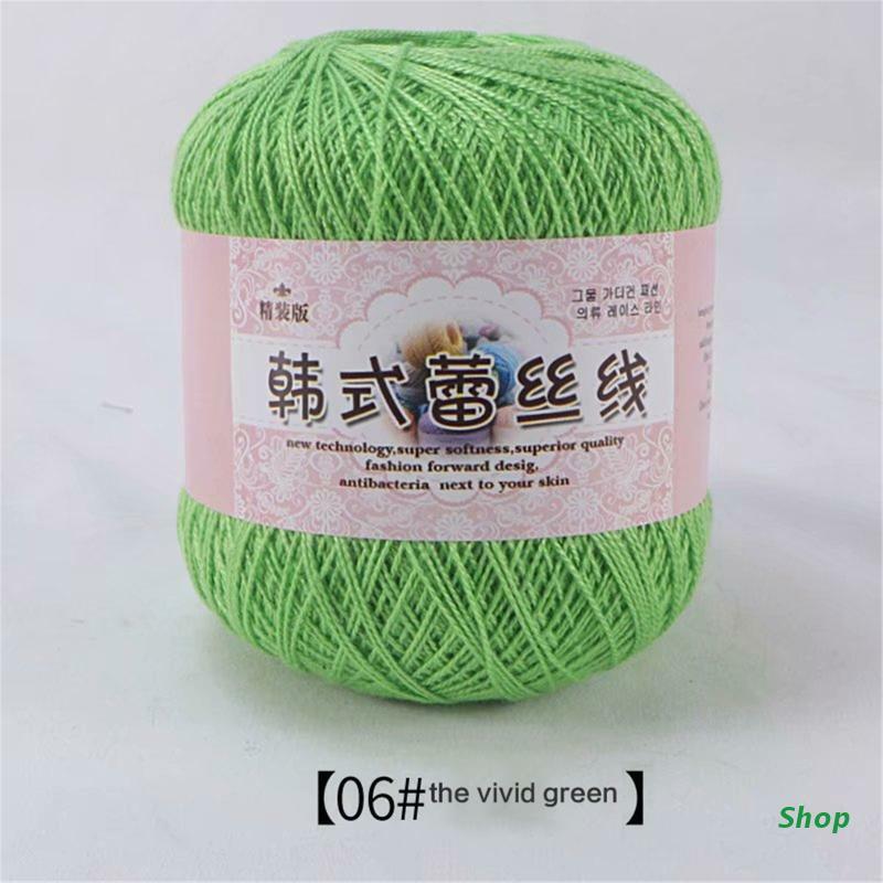 L5YC Solid Color Lace Yarn For Crochet Knitting Yarn Baby Yarn Baby Sweater Hat Socks