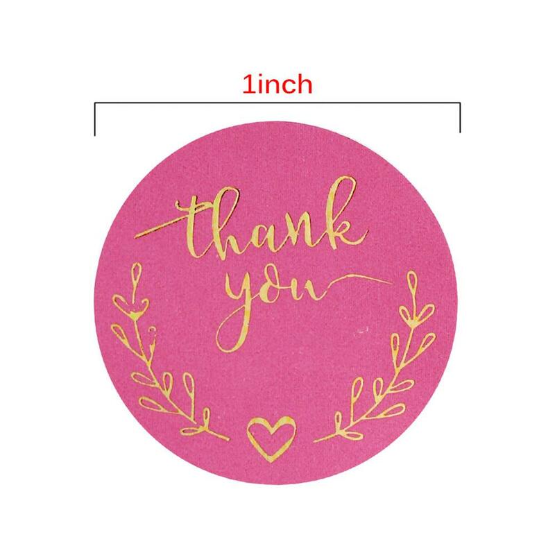 500pcs Labels Thank you Stickers Round Wedding Stickers for Party Favors wedding decoration Envelope Seals Stationery Stickers