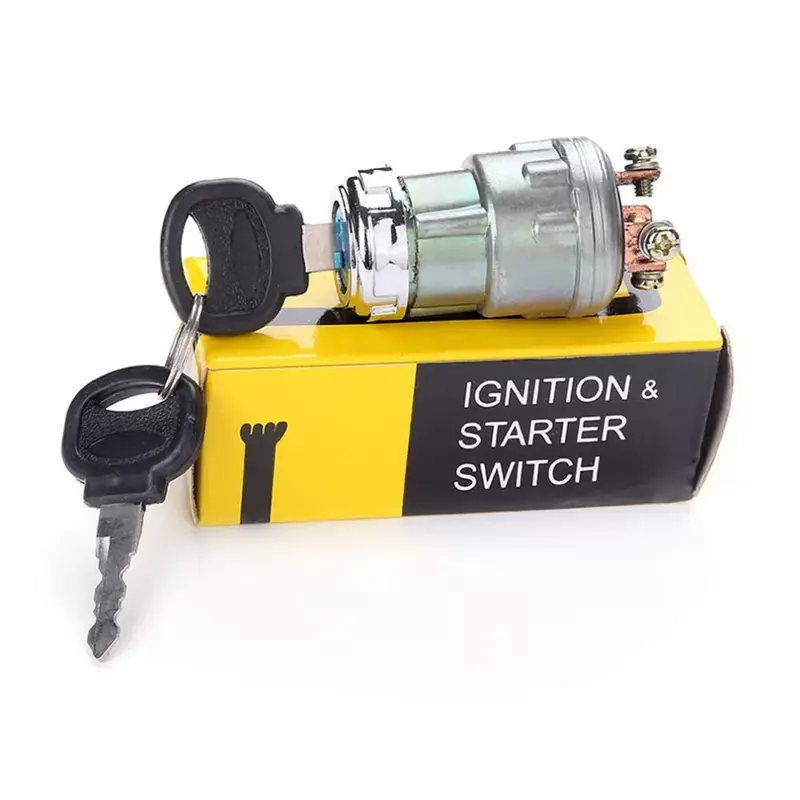 Universal Car Boat 12V 4 Position Ignition Starter Switch with 2 Keys for Petrol Engine Farm Machines Harvesters Supplies