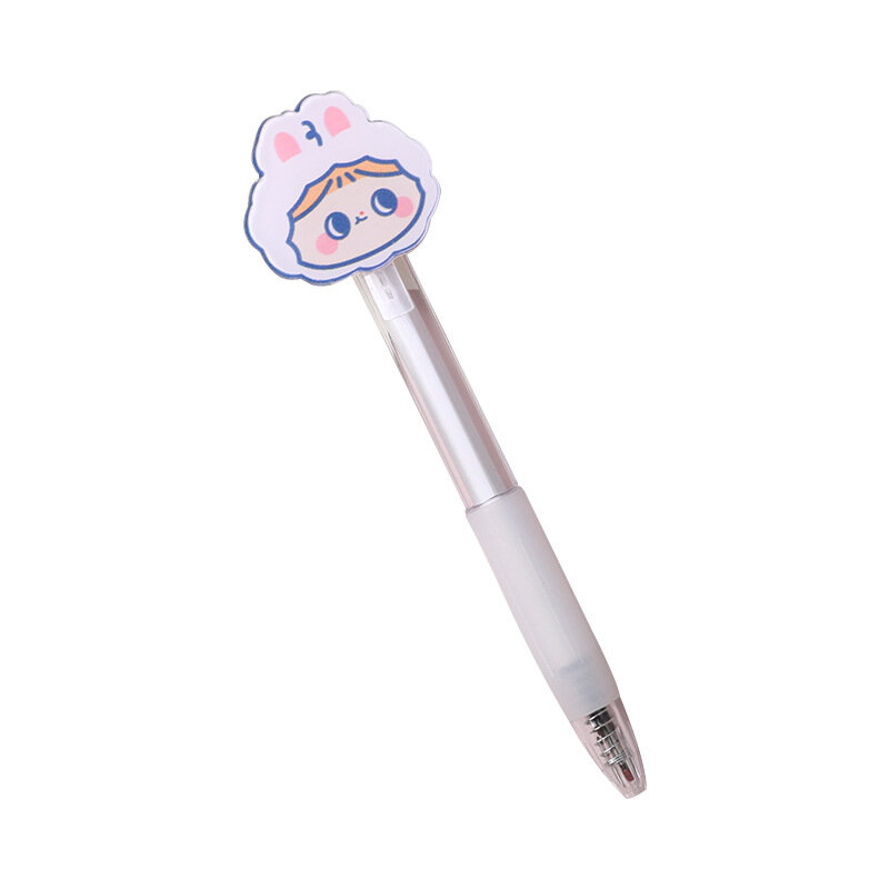 Girl heart stroke neuter pen student cute high appearance horizontal stroke pen cartoon box signature Roller ball pen