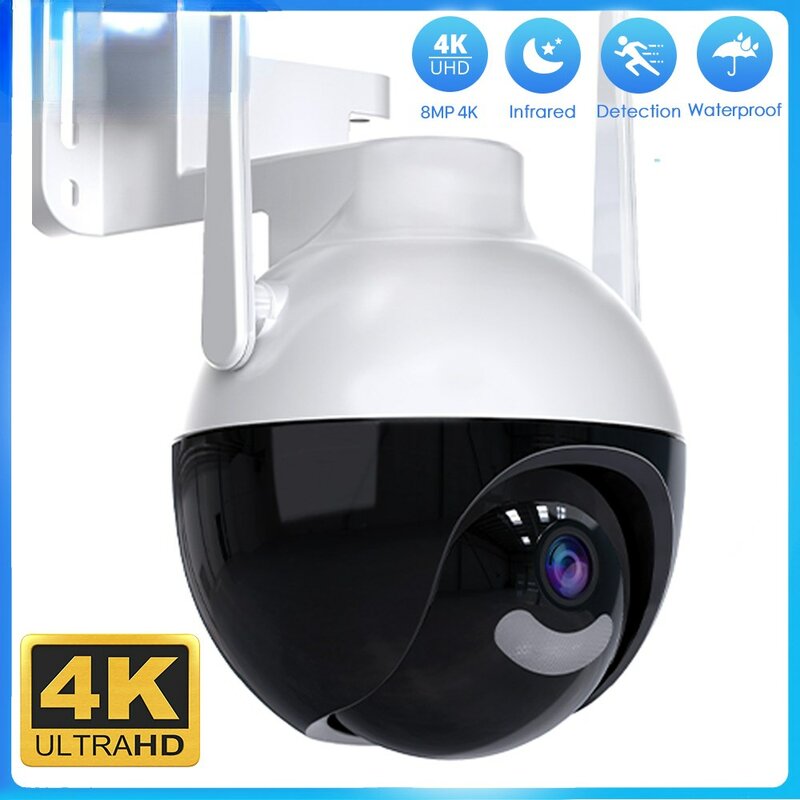 8MP 4K كامل اللون PTZ كاميرا IP في الهواء الطلق لاسلكية قبة واي فاي كاميرا مراقبة AI الإنسان كشف CCTV كاميرا الأمن ICsee #1
