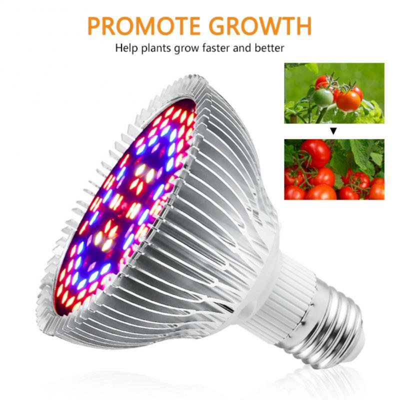 LED تنمو لمبة الطيف الكامل ضوء النبات E27 فيتو مصباح AC85-265V ل الدفيئة المائية الزهور الشتلات Phytolamp