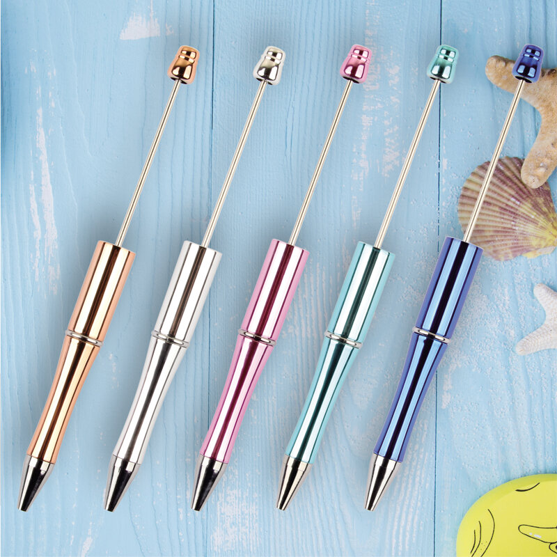 50 قطعة أحدث لون مطرز القلم Beadable قلم حبر جاف طفل هدية أقلام القرطاسية اليابانية للكتابة مدرسة مكتب التموين #5