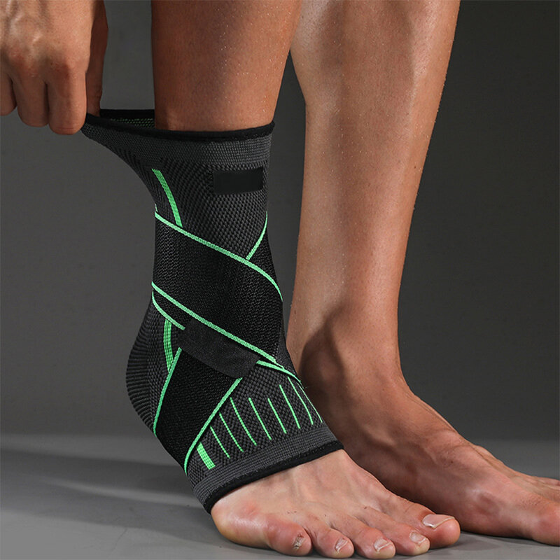 1Pcs Sport Ankle Support Elasticity Free Adjustment Breathable Ankle Brace Support Fitness Sport Protection Foot Protective Gear
