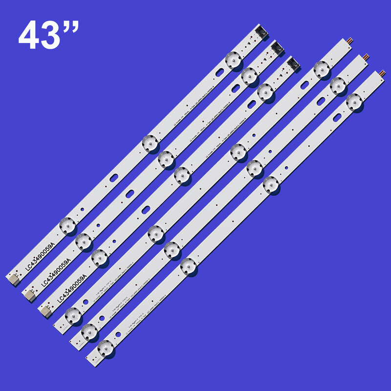 3v جديد 3 قطعة 7LED LED قطاع ل 43UK6400 43uk6090 43UK6200 43UK6300 LC43490086A 303 430003 LC43490089A 3PCM00785A