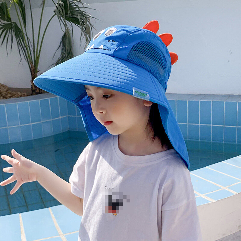 الأطفال الشمس قبعة الصيف الاطفال في الهواء الطلق الرقبة غطاء الأذن مكافحة الأشعة فوق البنفسجية حماية الشاطئ قبعات الاطفال صبي فتاة السفر رفرف قبعة للأطفال
