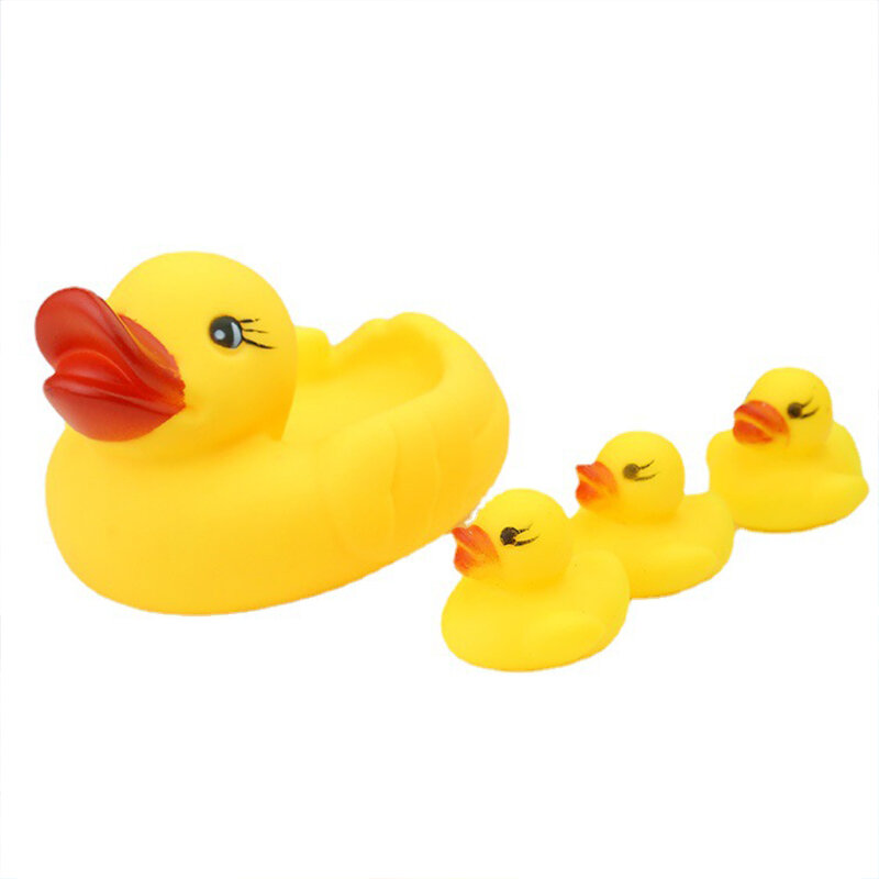 Cute Yellow Rubber Duck Water Floating Children Water Toys Squeeze Sound Squeaky Pool Ducky Baby Bath Toy for Kids Baby Toys
