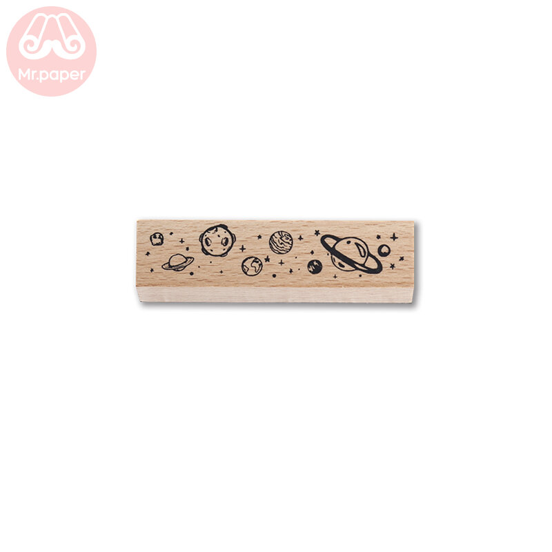 مستر بيبر-طوابع خشبية بأرقام وزهور وقمر وأرقام بيانو ، من المطاط لسكرابوكينغ ، مشغولات يدوية قياسية ، 12 موديل