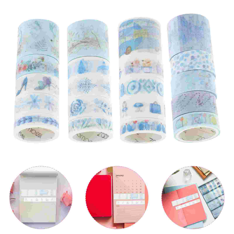 20pcs Practical Premium Delicate Washi Tapes Washi Masking Tape Scrapbooking Tape