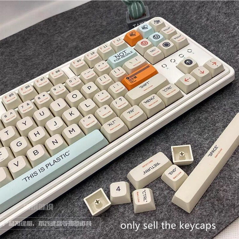 مفاتيح لوحة المفاتيح PBT 124 مفاتيح لتقوم بها بنفسك شخصية keycap XDA عالية ل 61 68 78 69 87 104 97 لوحة مفاتيح الألعاب الميكانيكية