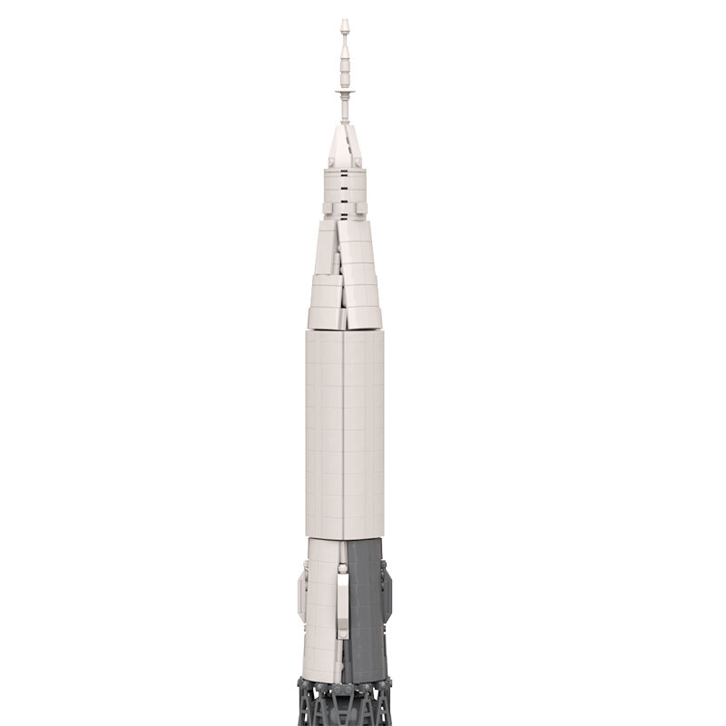 1:110 مقياس السوفياتي N1 القمر صاروخ إطلاق مركبة بنة مجموعة الفضاء الخارجي استكشاف صاروخ الطوب نموذج العلوم لعبة أطفال هدية