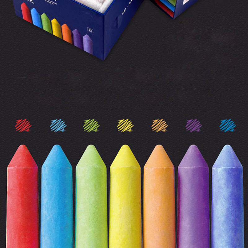 20 Pcs/box Dust-free Chalk Pen Drawing Chalks Brush Outdoor Children Painting Supplies Children's Toy Drawing Pen Baby Gift