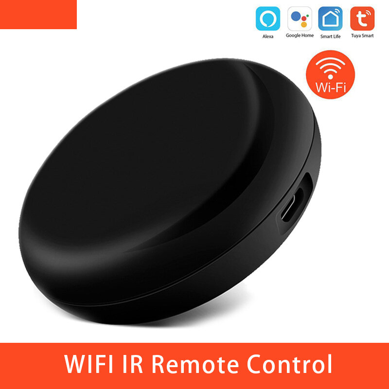 جهاز تحكم عن بعد عالمي من WiFi IR لمكيف الهواء جهاز تلفزيون STB جهاز تحكم عن بعد بمروحة للتحكم الصوتي عبر أليكسا جوجل هوم