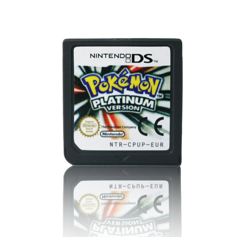البوكيمون أنيمي الشكل NDS بطاقة الألعاب بطاقة 3DS NDSi البوكيمون الروح الفضة البلاتين القلب الذهب أزرار ماسية Pokémon النسخة الأوروبية