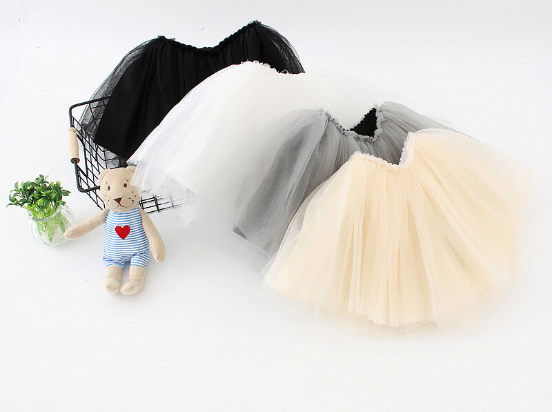 Skirt for Girls Baby Clothes Infant Tutu Skirts Toddler Solid Mesh Fluffy Princess Clothing Children Kids Cute Casual Outfits