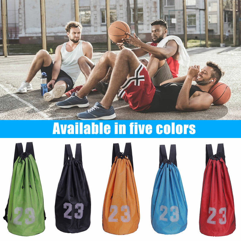 Oxford Cloth Balls Backpack Lightweight Unisex Mesh Bags for Football Volleyball Training Organize Backpack