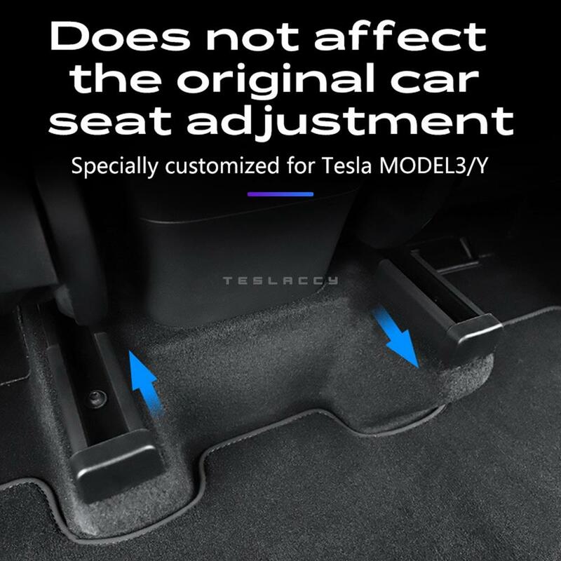 ل تسلا نموذج Tesla Model 3 Y 3 Y المقعد الخلفي الشريحة السكك الحديدية لينة مقبس مطاطي غطاء سيارة الداخلية حماية وظيفة الملحقات