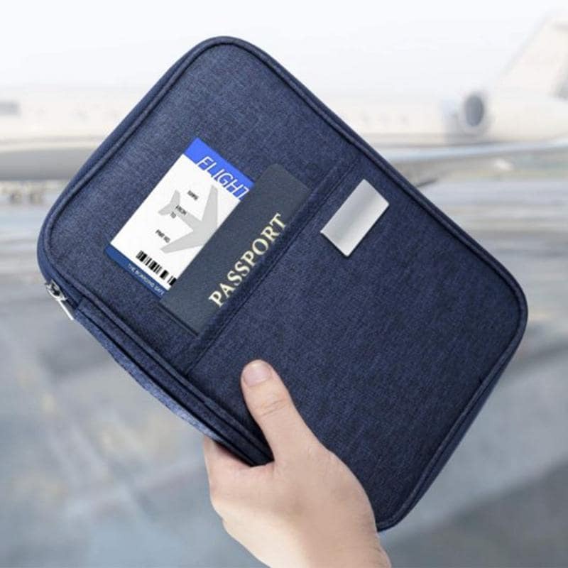 حامل جواز سفر العائلة محفظة جواز السفر متعددة الأغراض جواز السفر بطاقة الائتمان النقدية حافظة مستندات عيد الميلاد