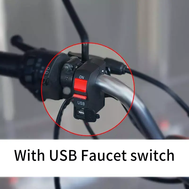 Universal Waterproof 12V Usb Moto Motorbike Handlebar USB Socket Splitter Charger Power Adapters Motorcycle Power Socket Plugs