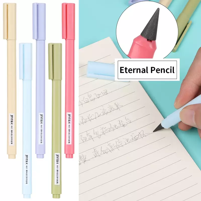 Durable Inkless Eternal Pencil HB Unlimited Writing Inkless Pen No Ink Sketch Painting Tool Office School Stationery Supplies