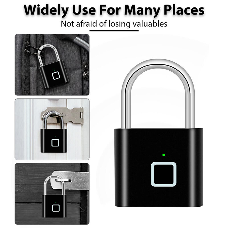 قفل بصمة الذكية ، قفل الباب USB قابلة للشحن ، قفل الباب بصمة البيومترية ، سبائك الزنك ، حماية الأمن للمنزل الذكي