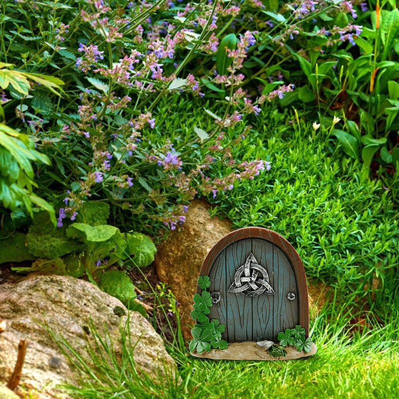الخشب مصغرة الجنية غنوم نافذة الباب قزم المنزل الإبداعية ساحة الفن النحت ل ساحة الفن شجرة النحت الجنية حديقة ديكور