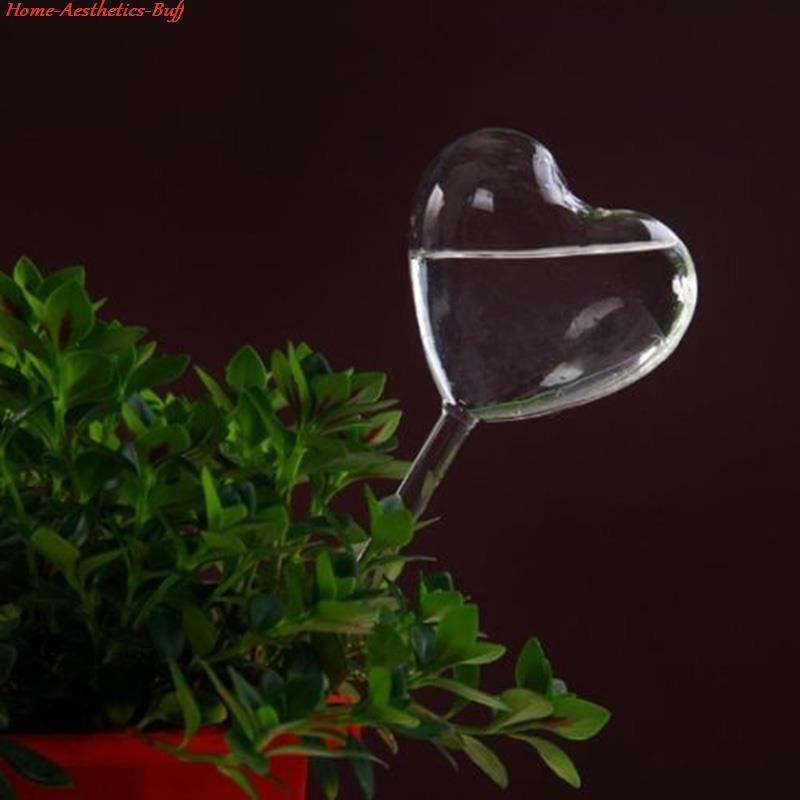 1 قطعة جديد التلقائي زهرة جهاز سقي النبات سقي الذاتي غلوب الطيور شكل اليد في مهب واضح الزجاج أكوا لمبات